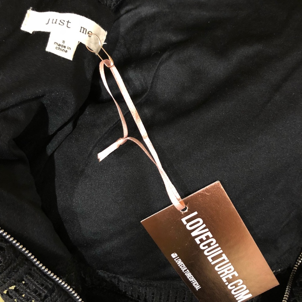 Love Culture Black Tulle Embroidered Dress - Picture 5 of 5